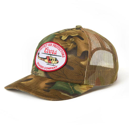 Seager - Seager x Coors Banquet Helo Trucker Hat (Camo)